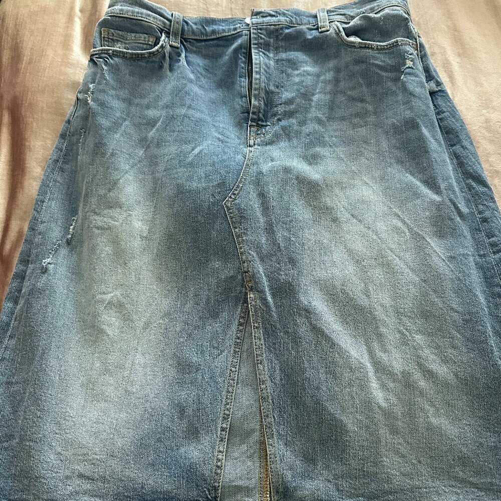 Denim Pencil Skirt